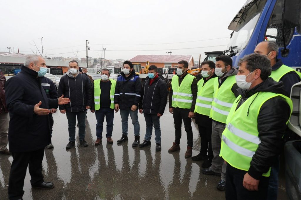 Gebze Belediyesi kar yağışı için teyakkuzda