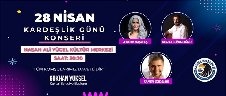 Kartal Belediyesi’nden Kardeşlik Günü’ne Özel Konser 