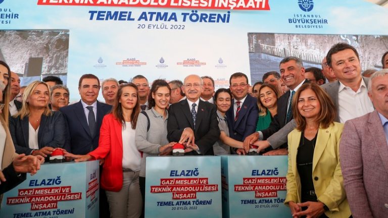 Kılıçdaroğlu, Elazığ’da İBB Gazi Meslek Teknik Anadolu Lisesi Temel Atma Törenine Katıldı