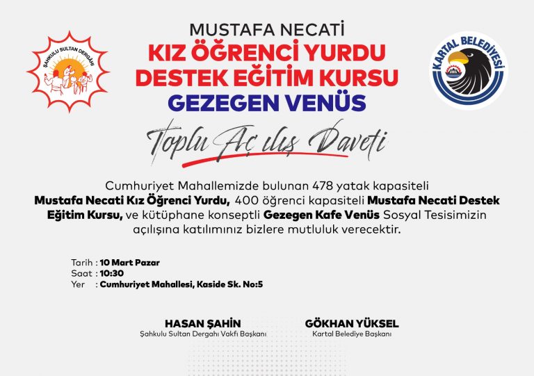 Kartal’da CHP Genel Başkanı Özgür Özel’in Katılımıyla 3 Büyük Projenin Toplu Açılışı Yapılacak