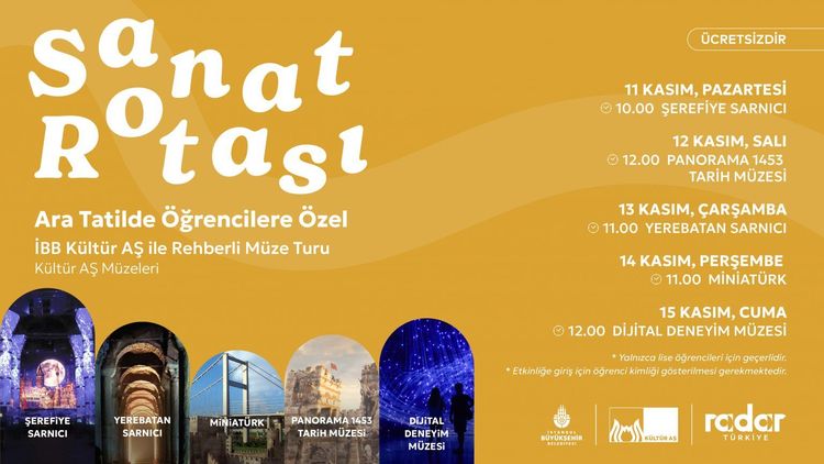 İBB’nin Ara Tatilde Öğrencilere Sunacağı Sanat Rotası