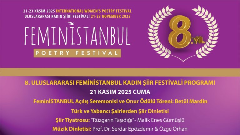 Uluslararası FeminİSTANBUL Kadın Şiiri Festivali 8. Kez Kartal’da Başlıyor