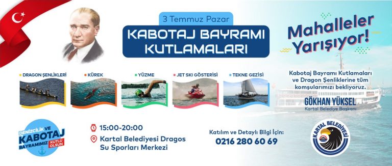 Denizcilik ve Kabotaj Bayramı Kartal’da Büyük Bir Coşku ile Kutlanacak 