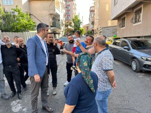 Başkan Gökhan Yüksel’den Yangından Etkilenen Aileye Destek Ziyareti
