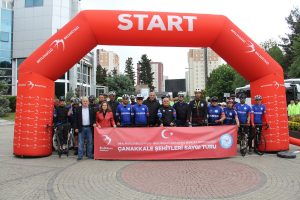 Sporcular 8. Kez Çanakkale Şehitleri İçin Pedal Çevirdi
