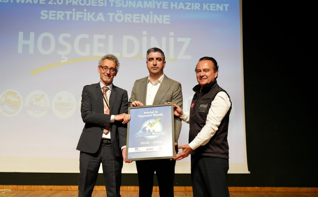 Kartal, ‘Tsunamiye Hazır Kent’ Sertifikası Alan Türkiye’nin İkinci İlçesi Oldu