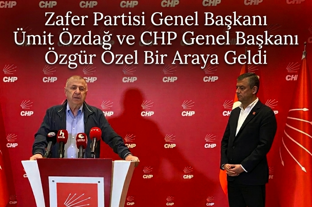 Zafer Partisi Genel Başkanı Ümit Özdağ ve CHP Genel Başkanı Özgür Özel Bir Araya Geldi