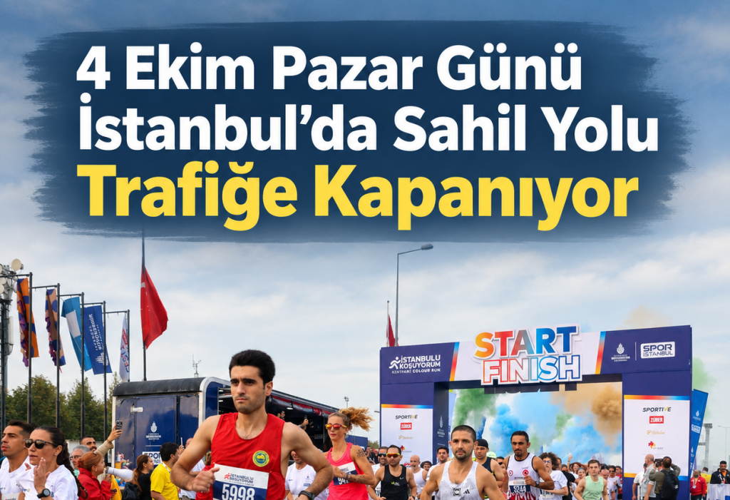 4 Ekim Pazar Günü İstanbul’da Sahil Yolu Trafiğe Kapanıyor